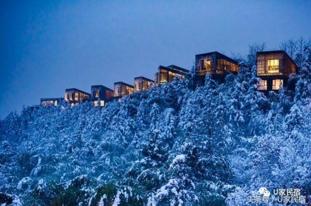 冬天就是要在隐居森林中竹海雪野里来一场温泉SPA